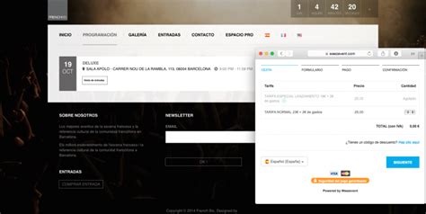 páginas de venta de entradas.